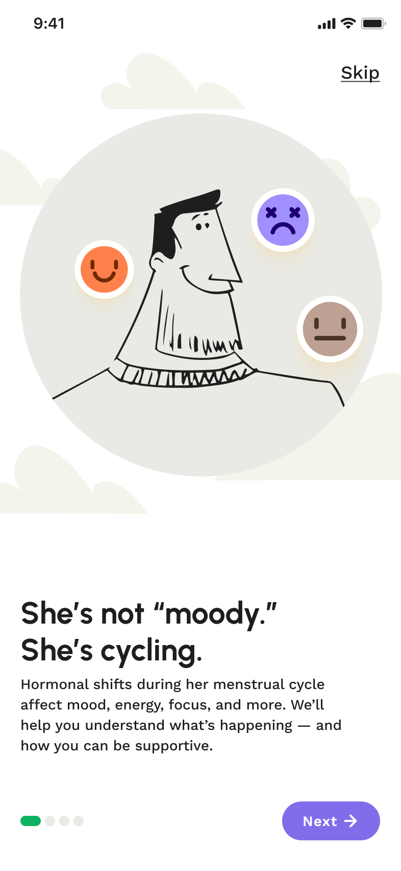 She's not moody, she's cycling